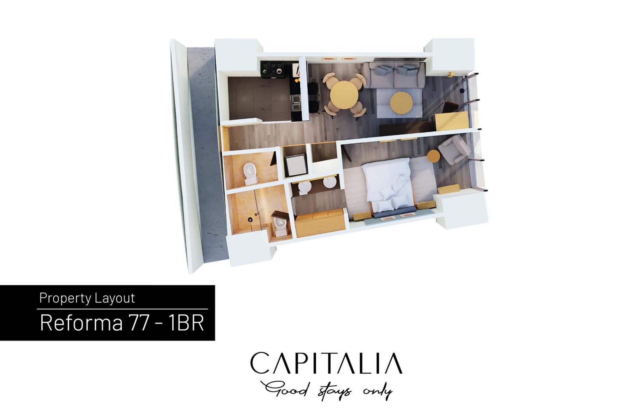 مدينة مكسيكو Capitalia - Apartments - Reforma Centro الغرفة الصورة